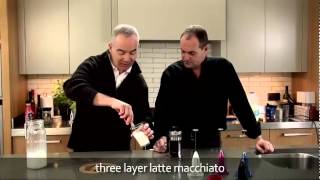 aerolatte  milk frother makes three layer caffè latte macchiato [upl. by Paulina770]