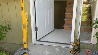 Jeld Wen Front Door Installation  Really crappy products and craftsmanship PART 1 [upl. by Atul]