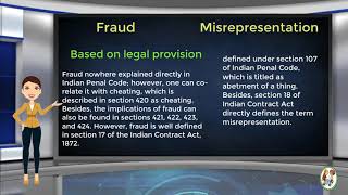 What is Difference Between Fraud amp Misrepresentation [upl. by Godewyn337]