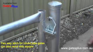 Gate Latch 2 way for round pipe and square [upl. by Nile734]