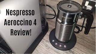 Nespresso Aeroccino 4 Milk Frother Review  Worth upgrading from the Aeroccino 3 [upl. by Nosille]