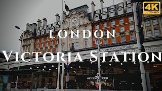 London Victoria Station Walk Through England 4K [upl. by Romelle]