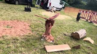 A fabulous range of wooden sculpture at Caerleon festival 2024 [upl. by Glennie573]