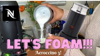 How To Foam Milk With Aeroccino 3 Make Coffee With Foam Tips amp Tricks  Easy Foamed Latte Recipe [upl. by Maribeth]