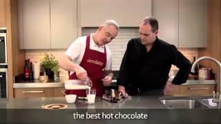 How to make a hot chocolate using an aerolatte milk frother [upl. by Ennove]