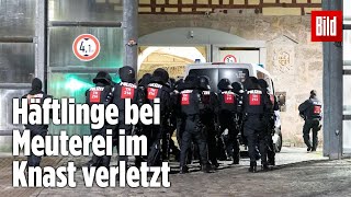 Gefängnismeuterei Polizei stürmt Knast in Thüringen  JVA Untermaßfeld [upl. by Markiv]